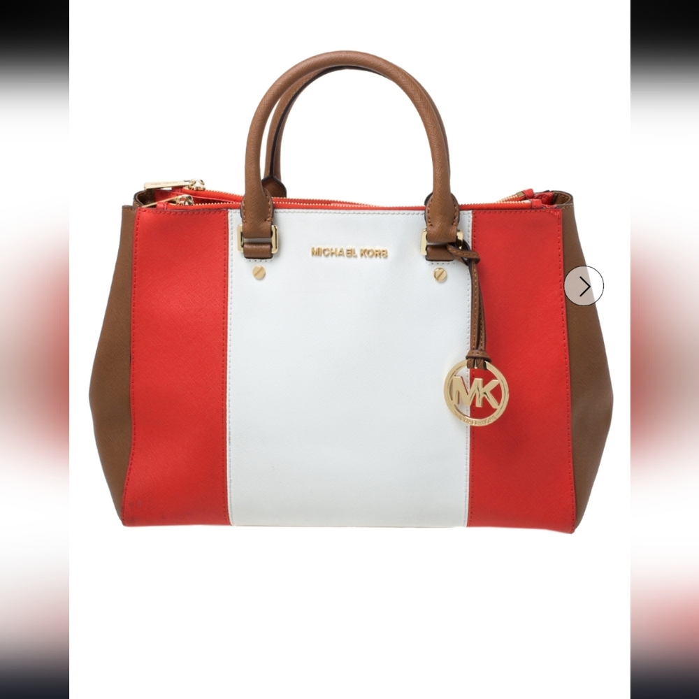 Michael Kors Leather colorblock Sutton tote
